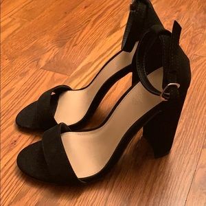 Two piece block heel
